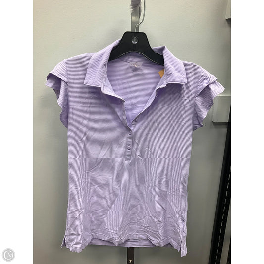 Athletic Top Short Sleeve By Calia In Purple, Size: S