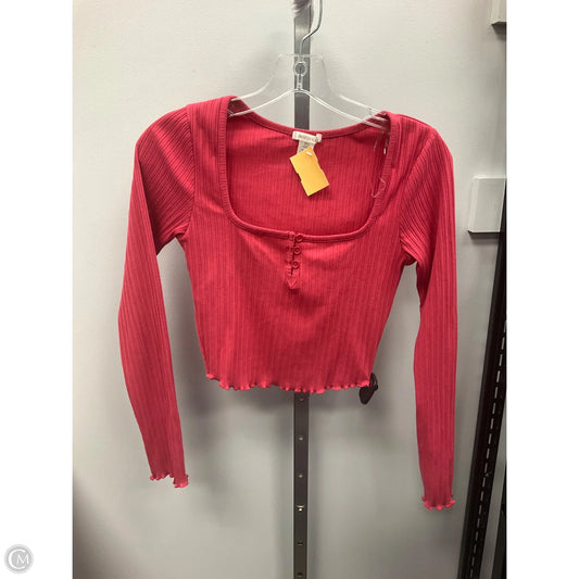 Top Long Sleeve By Bozzolo In Pink, Size: S
