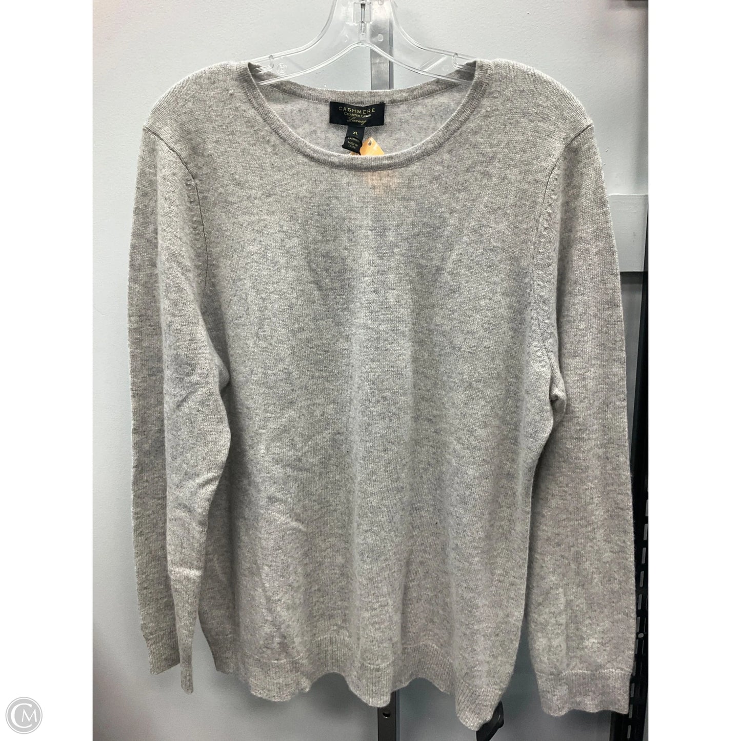Sweater Cashmere By Charter Club In Grey, Size: Xl