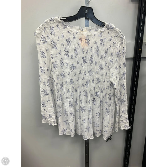 Top Long Sleeve By Adiva In Floral Print, Size: S