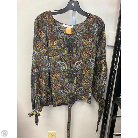 Top Long Sleeve By Rose And Olive In Multi-colored, Size: M
