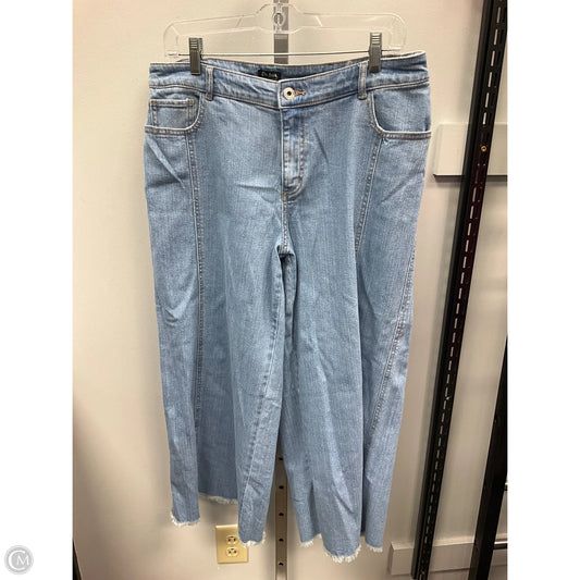 Jeans Wide Leg By Clothes Mentor In Blue Denim, Size: 14