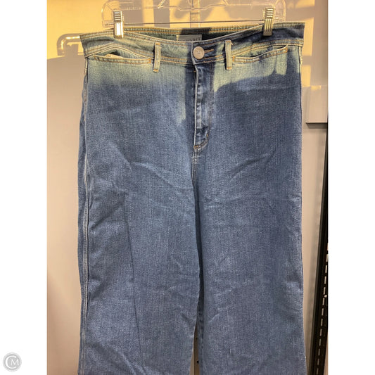 Jeans Wide Leg By Loft In Blue Denim, Size: 12