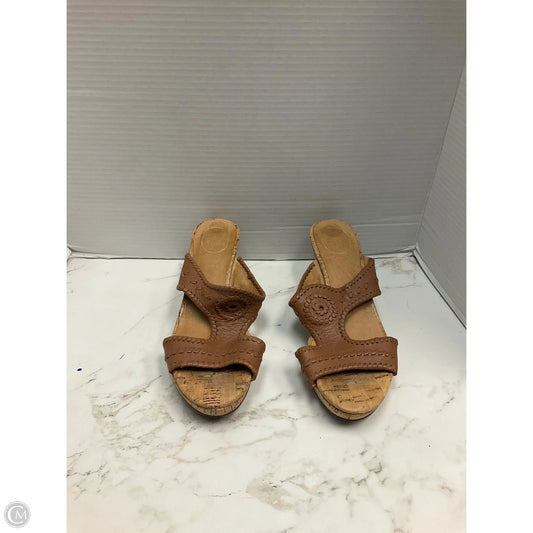 Sandals Heels Wedge By Jack Rogers In Tan, Size: 10