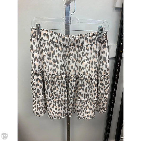 Skirt Mini & Short By Loft In Animal Print, Size: S