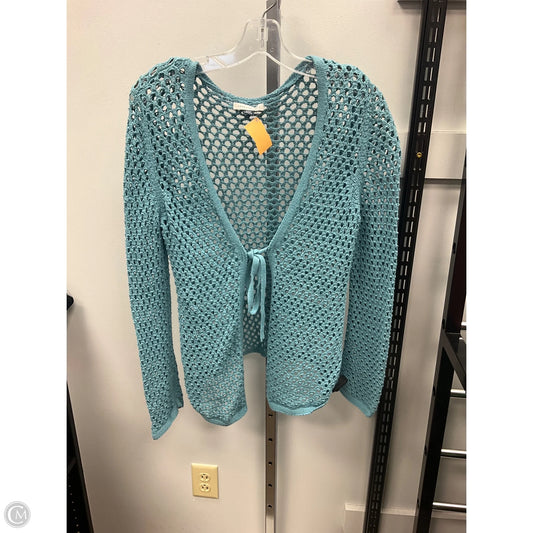 Sweater Cardigan By American Eagle In Aqua, Size: M