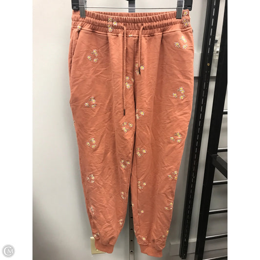 Pants Joggers By Solitaire In Floral Print, Size: L