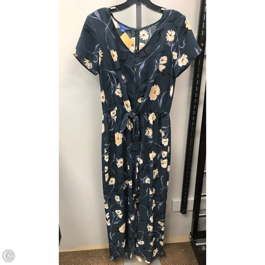 Jumpsuit By Apt 9 In Floral Print, Size: S