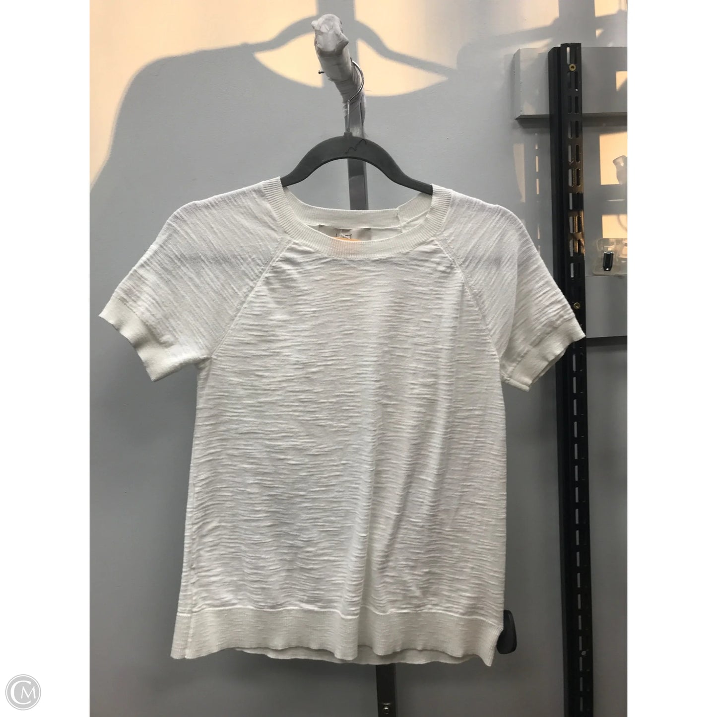 Top Short Sleeve By Loft In White, Size: Xs