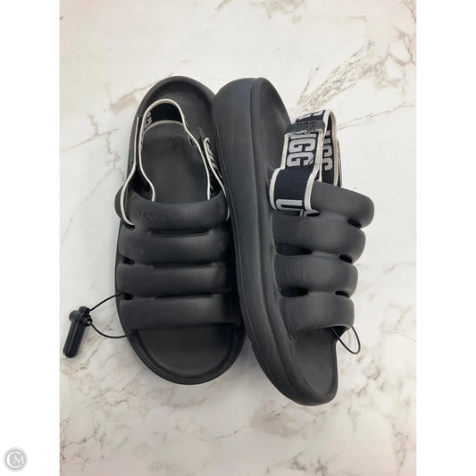 Sandals Designer By Ugg In Black, Size: 6.5