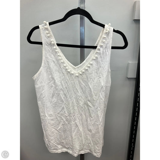 Top Sleeveless Designer By Lilly Pulitzer In White, Size: L