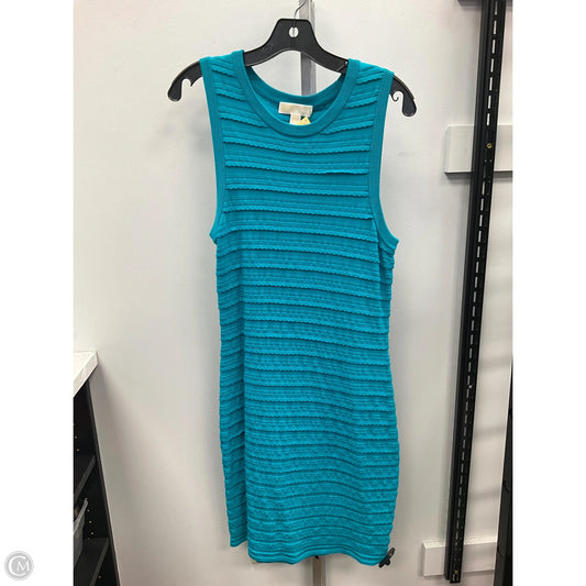 Dress Designer By Michael Kors In Aqua, Size: L