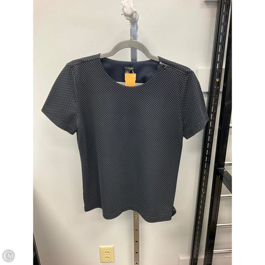 Top Short Sleeve By Ann Taylor In Polkadot Pattern, Size: M