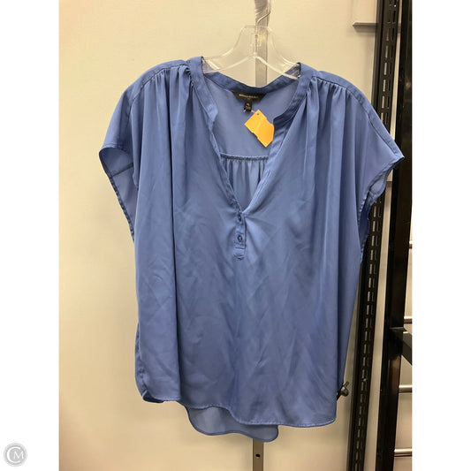 Top Short Sleeve By Banana Republic In Blue, Size: Xl