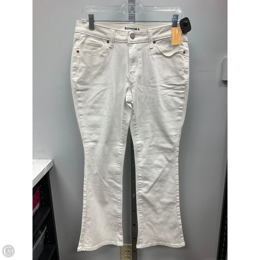 Jeans Flared By Sonoma In Ivory, Size: 6p