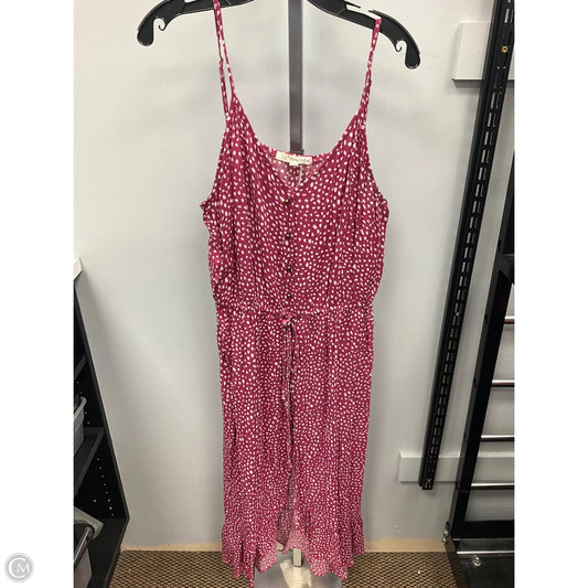 Dress Casual Maxi By Rewind In Pink & White, Size: Xxl