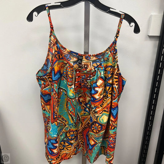 Top Sleeveless By Emery Rose In Multi-colored, Size: 1x