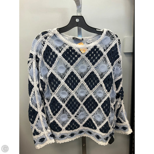Top Long Sleeve By Charlie B In Blue, Size: S