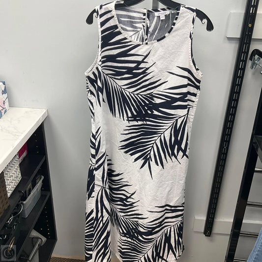 Dress Casual Midi By Chicos In Tropical Print, Size: 6