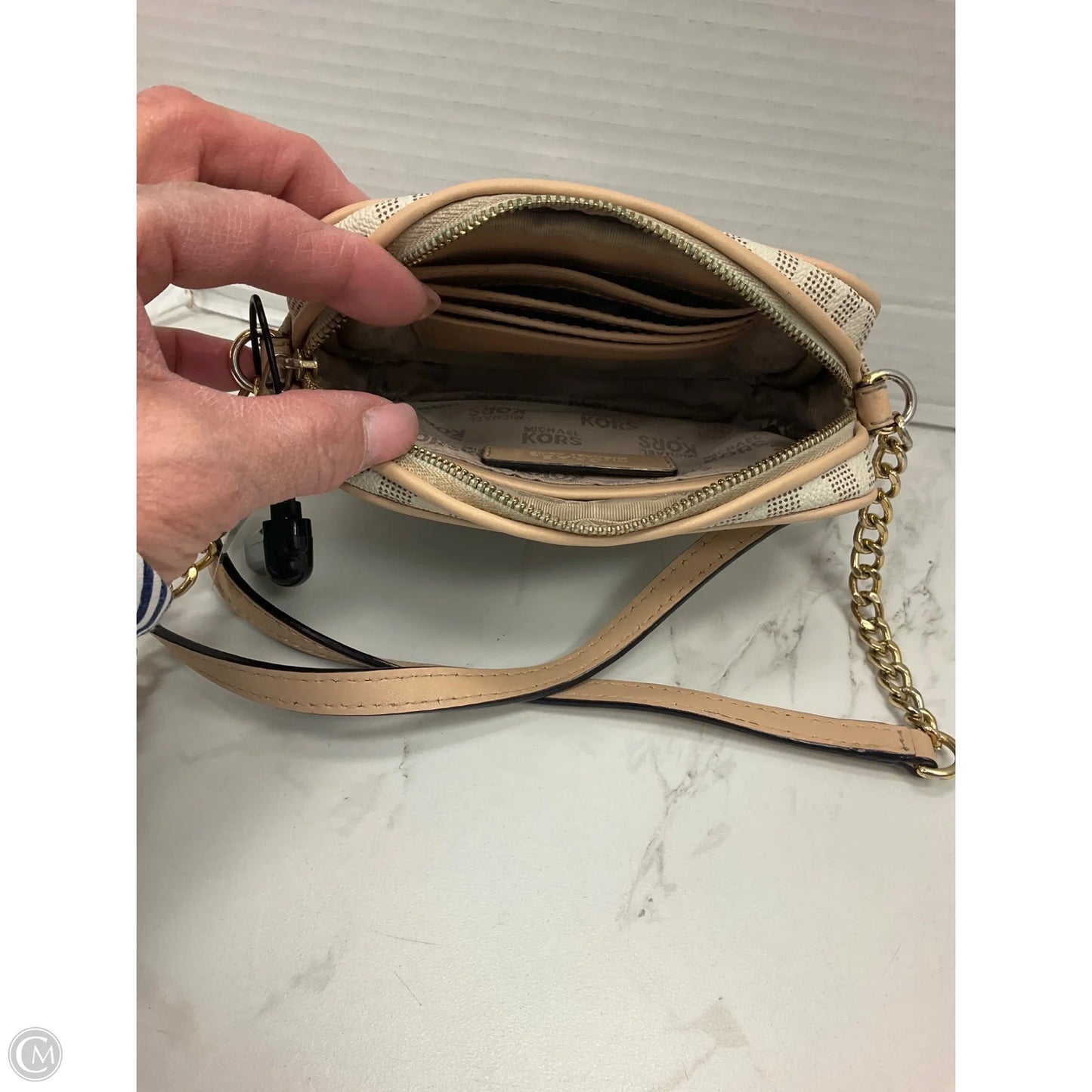 Crossbody Designer By Michael Kors, Size: Small