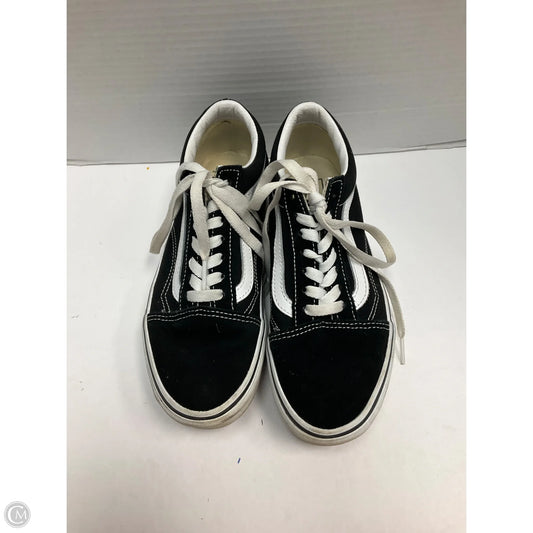 Shoes Sneakers Platform By Vans In Black & White, Size: 7
