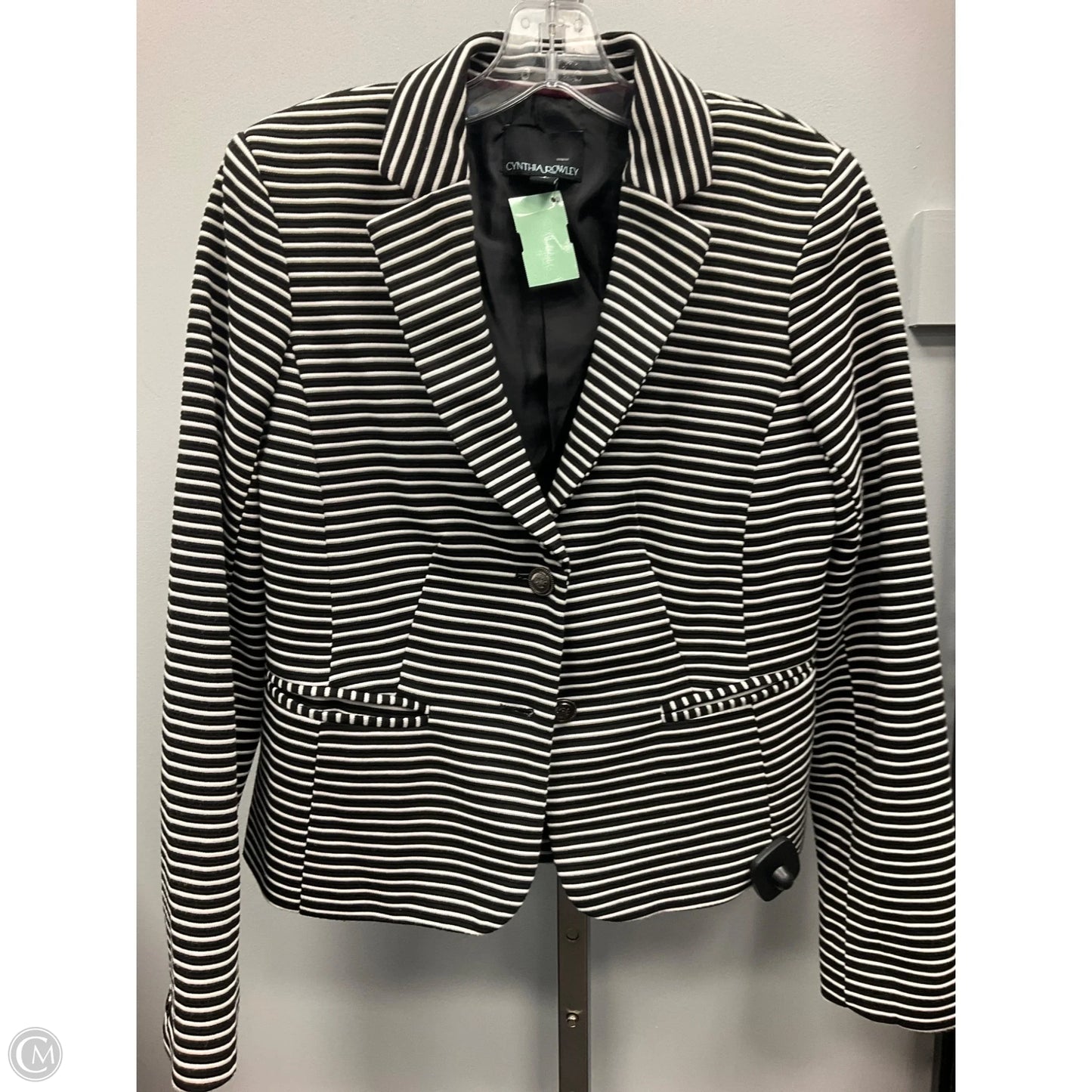 Blazer By Cynthia Rowley In Striped Pattern, Size: S