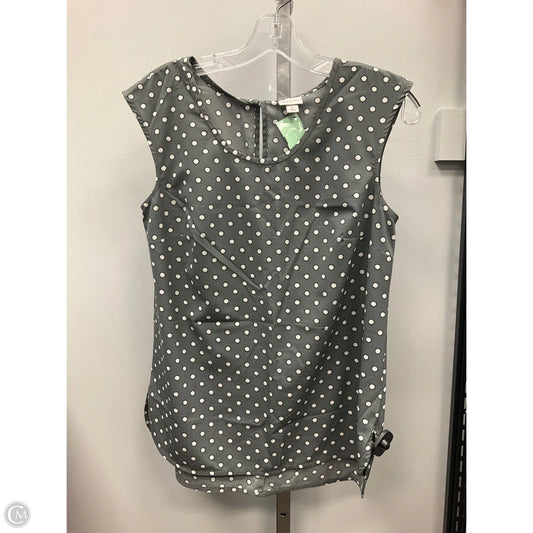 Top Sleeveless By Merona In Grey & White, Size: S