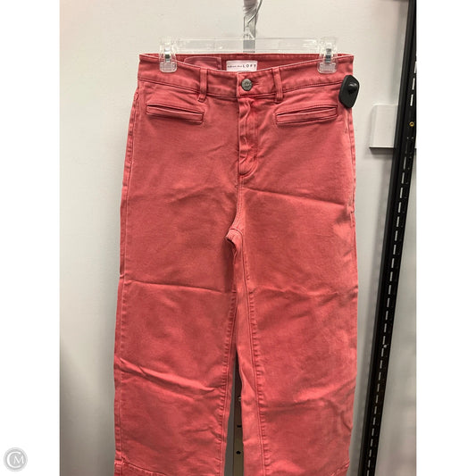 Jeans Wide Leg By Loft In Orange, Size: 2
