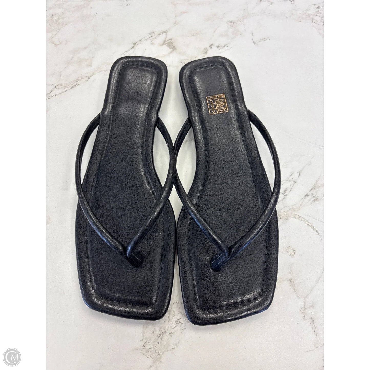 Sandals Flip Flops By Clothes Mentor In Black, Size: 9