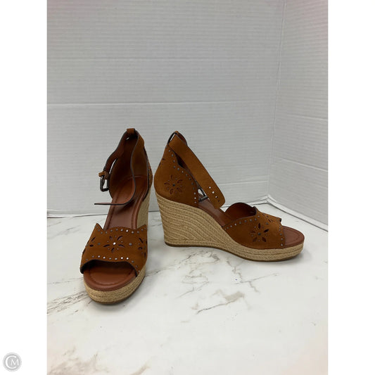 Sandals Designer By Coach In Brown, Size: 9.5