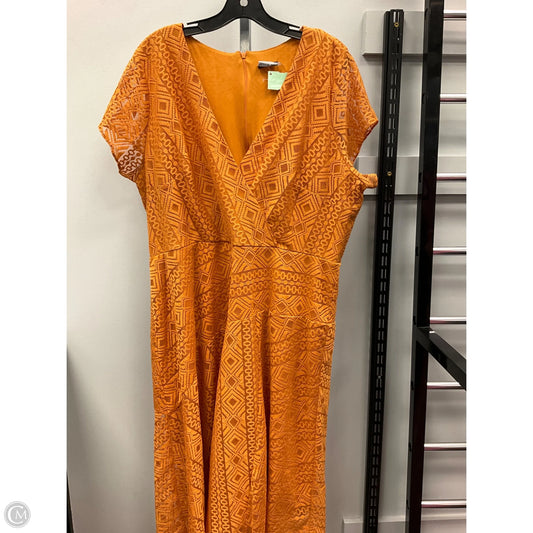 Dress Casual Midi By Cmc In Copper, Size: 14