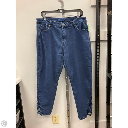 Jeans Skinny By Clothes Mentor In Blue Denim, Size: 16