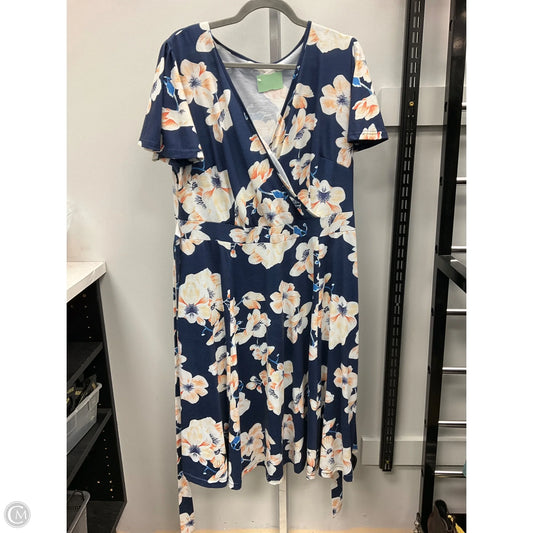 Dress Casual Short By Clothes Mentor In Floral Print, Size: 20