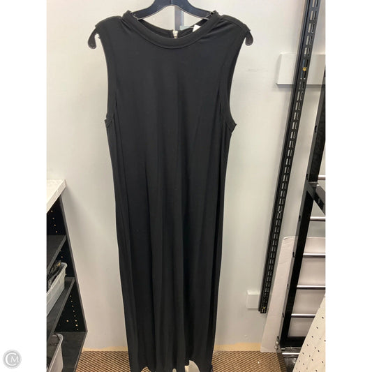 Dress Casual Maxi By Joan Vass In Black, Size: Xl