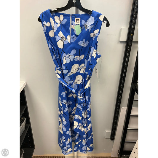 Dress Casual Midi By Anne Klein In Floral Print, Size: L