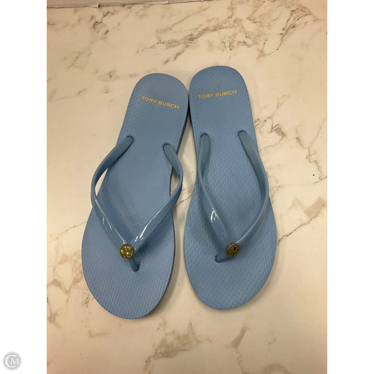 Sandals Designer By Tory Burch In Blue, Size: 9