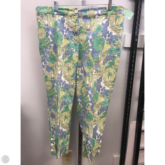 Pants Cropped By Talbots In Floral Print, Size: 16