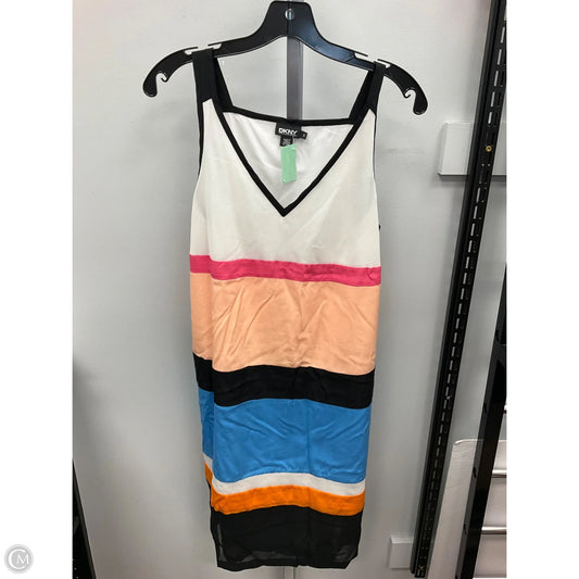 Dress Casual Midi By Dkny In Multi-colored, Size: S