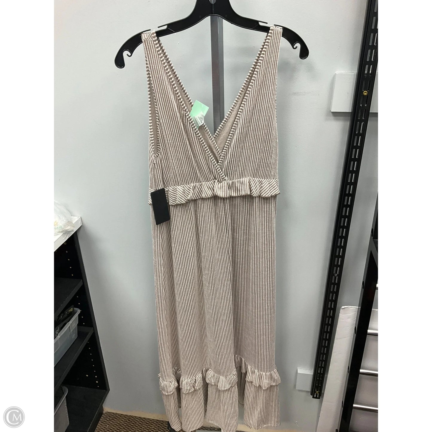 Dress Casual Maxi By Caution To The Wind In Striped Pattern, Size: M