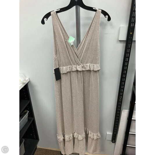Dress Casual Maxi By Caution To The Wind In Striped Pattern, Size: M