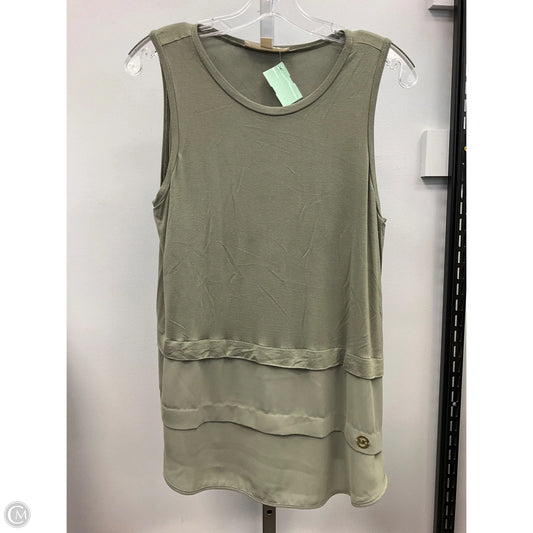 Top Sleeveless Designer By Michael Kors In Green, Size: M