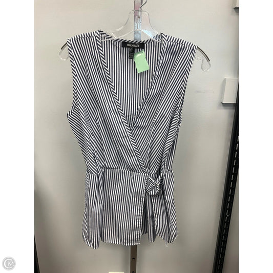 Top Sleeveless By Ellen Tracy In Striped Pattern, Size: S