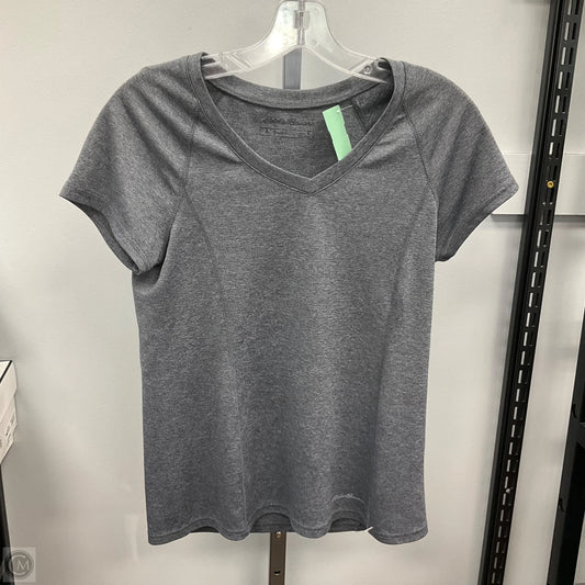 Top Short Sleeve By Eddie Bauer In Grey, Size: L