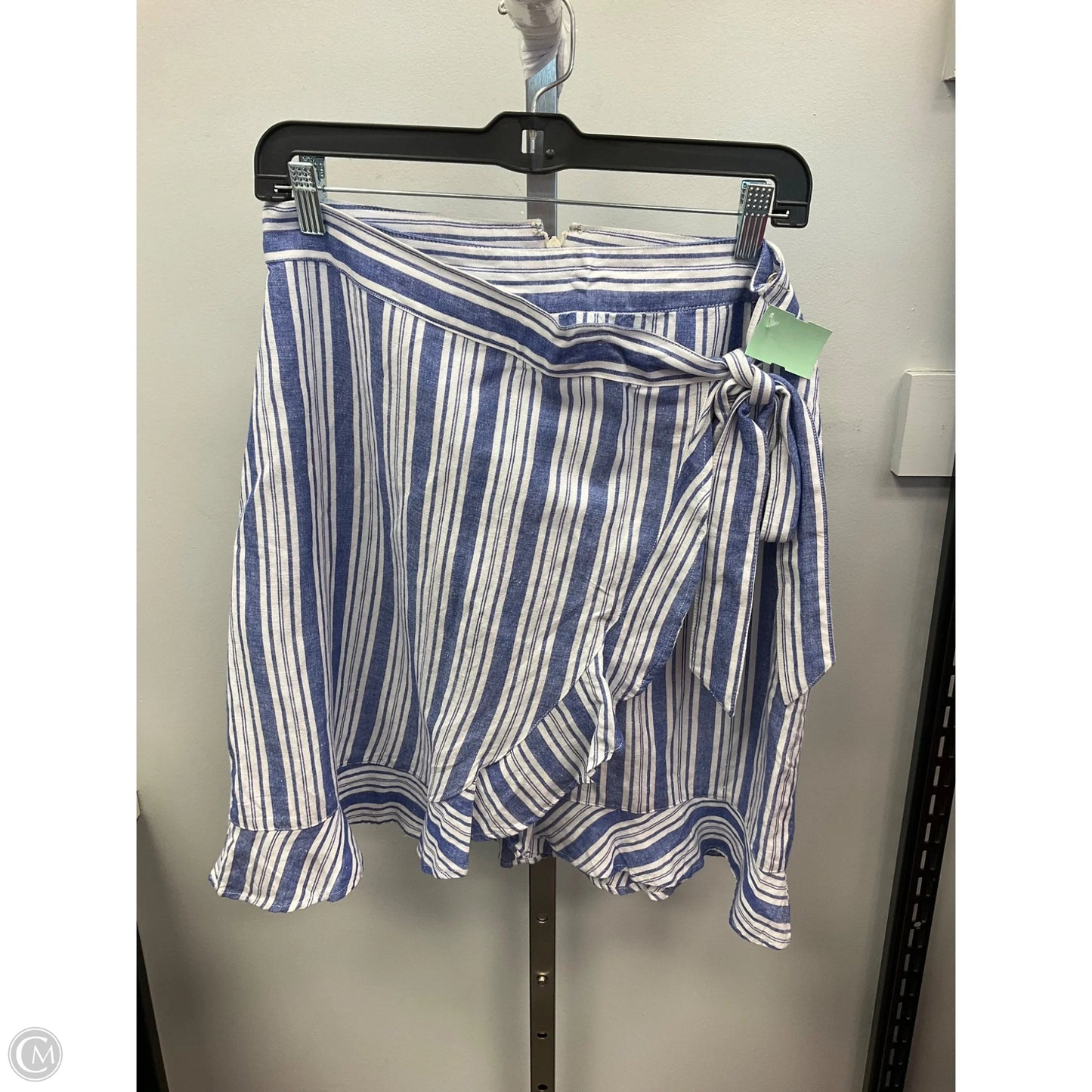 Skirt Mini & Short By Loft In Striped Pattern, Size: 4