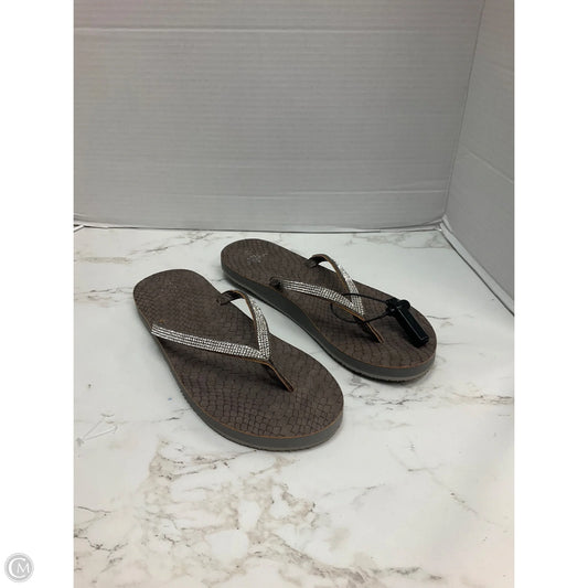 Sandals Flip Flops By Cmc In Brown, Size: 9