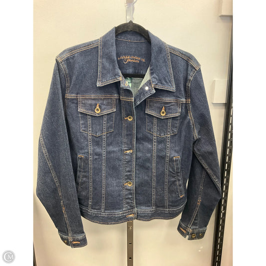 Jacket Denim By Lauren Jeans Co In Blue Denim, Size: Xl