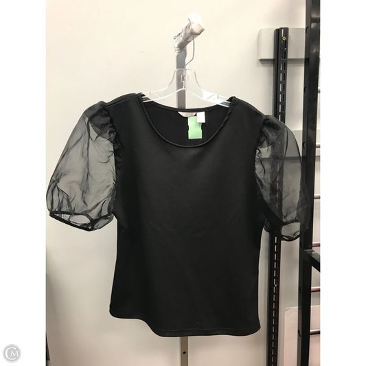 Top Short Sleeve By Kaktus In Black, Size: Xl