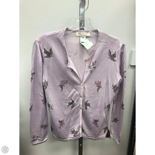 Cardigan By Petite Sophisticate In Floral Print, Size: S