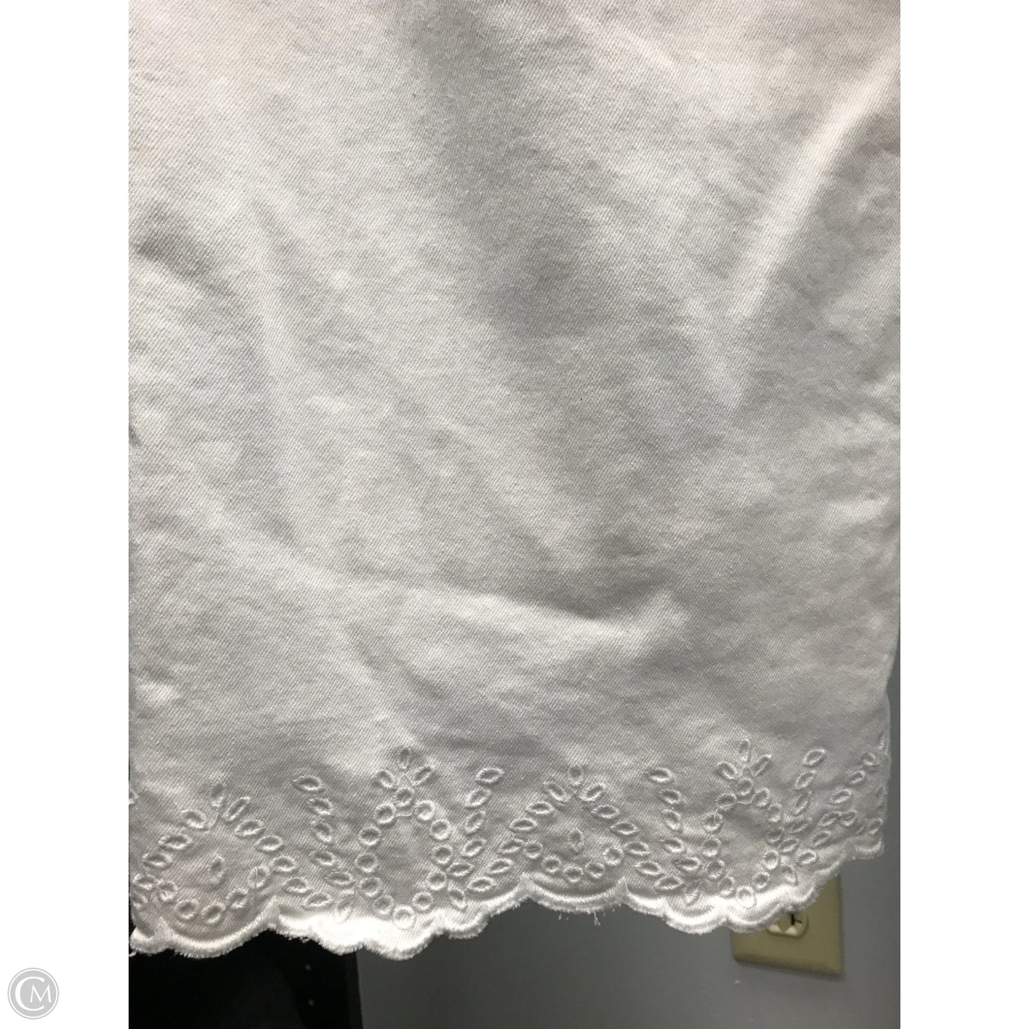 Jeans Cropped By St Johns Bay In White, Size: 14