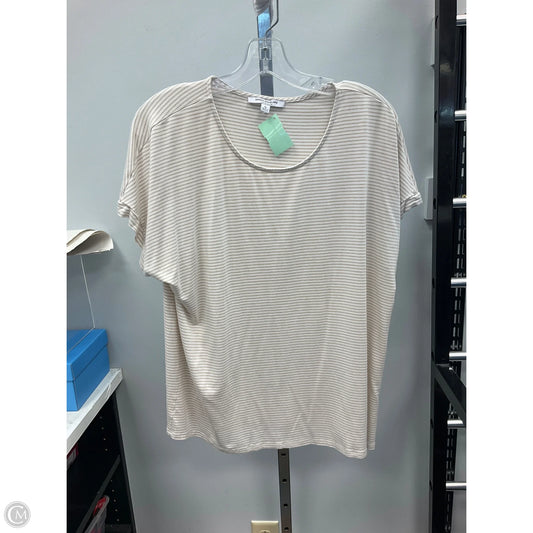 Top Short Sleeve By Green Envelope In Striped Pattern, Size: Xl